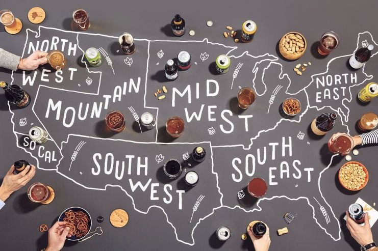 От Скалистых гор до Великих озёр: обзор американских региональных стилей пива