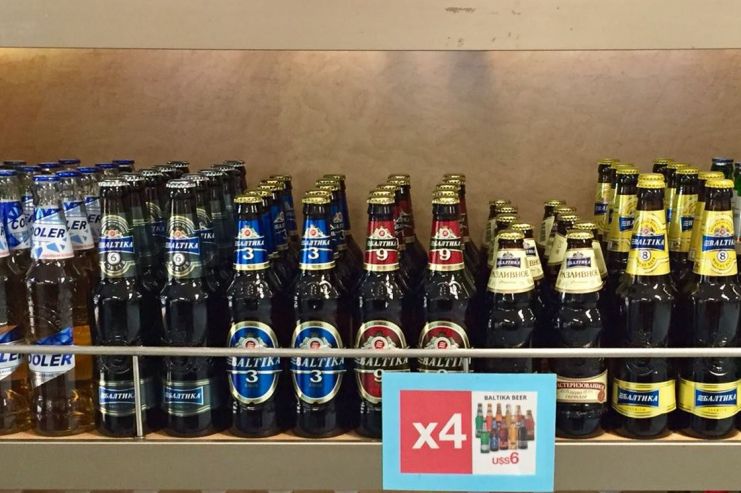 Продукция Балтики в Duty Free на паромах