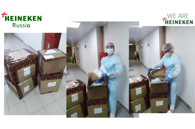 Компания HEINEKEN передала 10 000 защитных масок медицинским работникам Нижегородской области