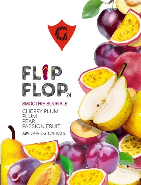 FLIP FLOP 24 cherry plum * plum * pear * passion fruit.