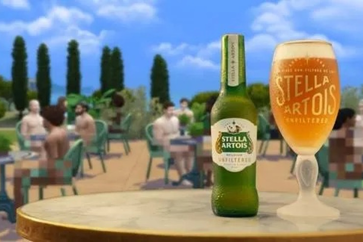 Персонажи из «голой» рекламы Stella Artois появятся в Sims 4