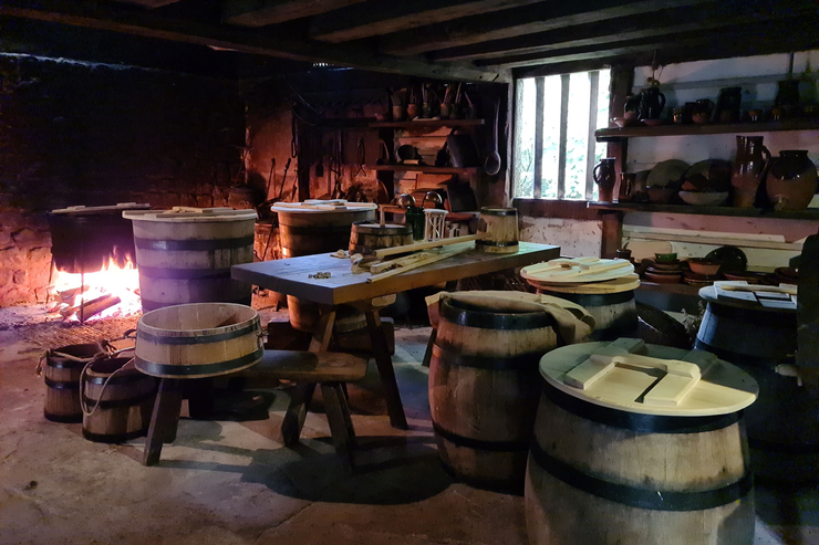 Реконструированная учёными пивоварня XVI века.