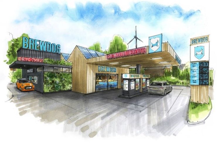 BrewDog планирует создать всемирную сеть пивных Drive Thru 