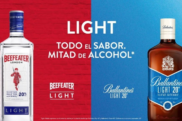 Pernod Ricard выпустит «слабоалкогольные» джин и виски