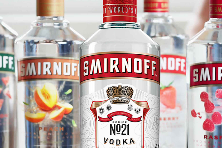 Smirnoff стал самым продаваемым брендом водки в 2023 году