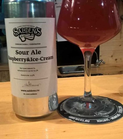 Sour Ale Ice-Cream & Raspberry